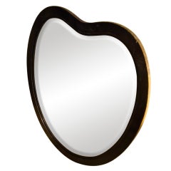 old heart shaped mirror