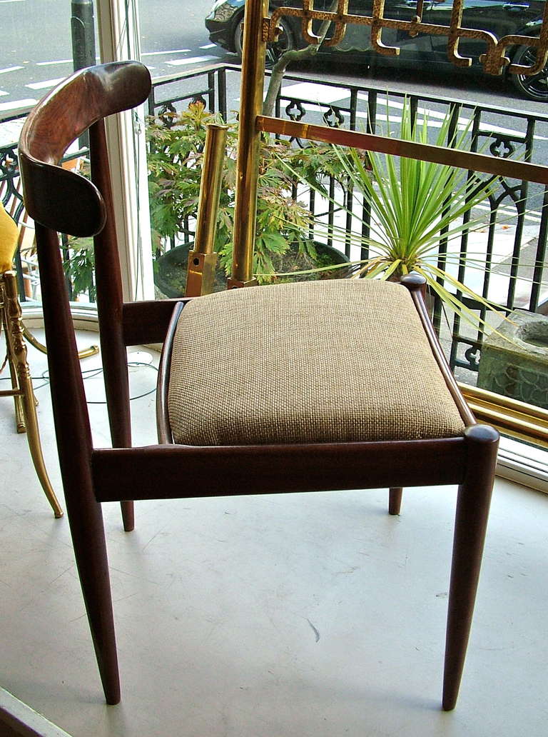 Alfred Hendrickx, set of 4 rosewood chairs