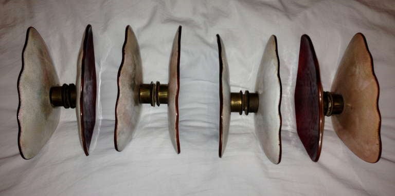 Enamelled Paolo De Poli Door Handles