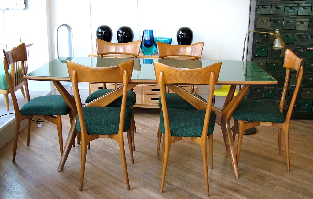 Ico Parisi dining table and 6 chairs