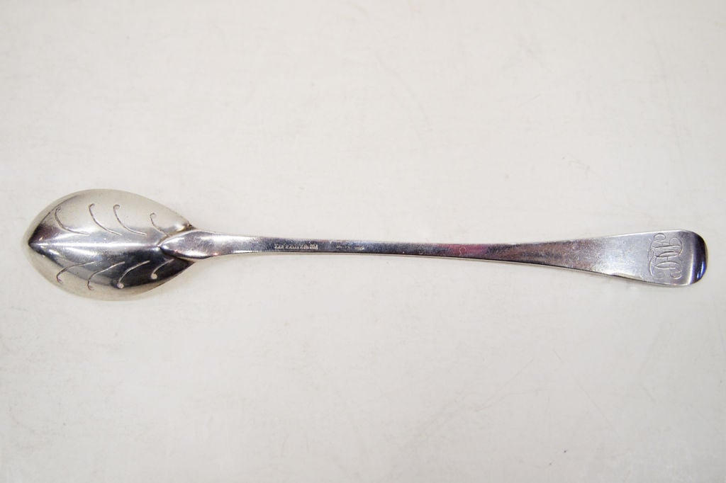 Sterling Silver Olive Spoon by Tiffany & Co. For Sale 1
