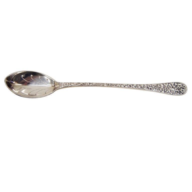 Sterling Silver Olive Spoon by Tiffany & Co. For Sale