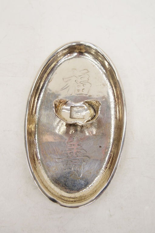 Chinese Export Sterling Silver Chopstick Holder