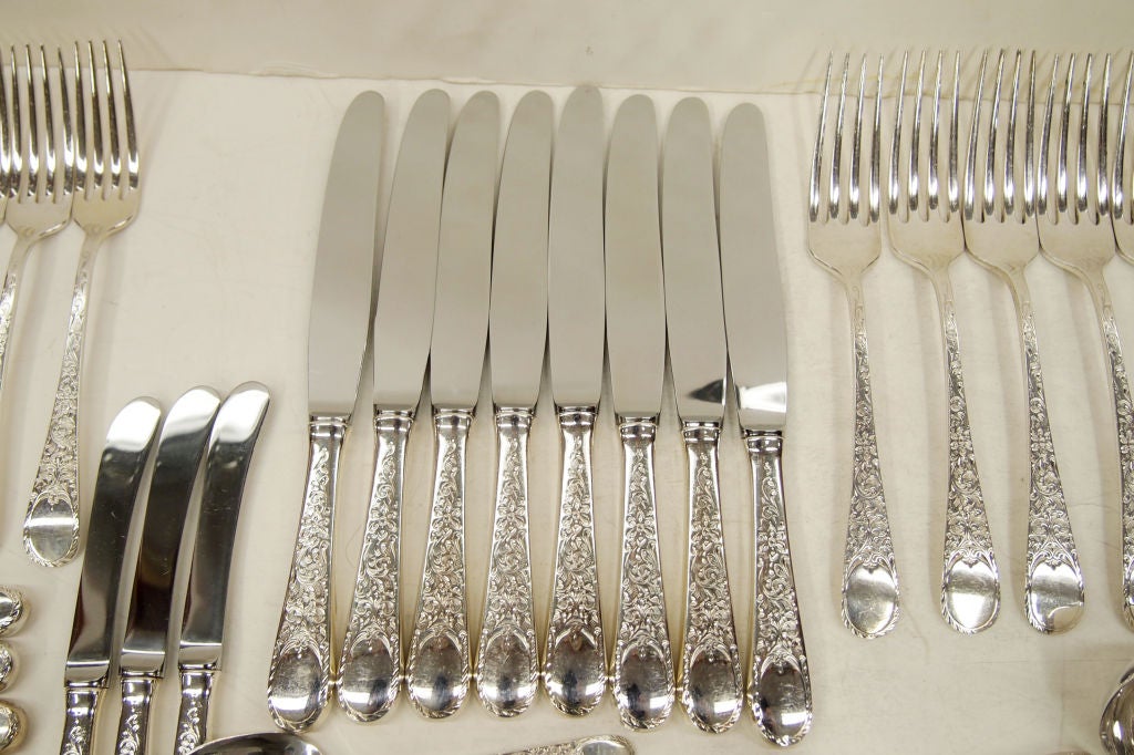 Flatware Sterling Silver Setting for Eight by Birks, Canada 2