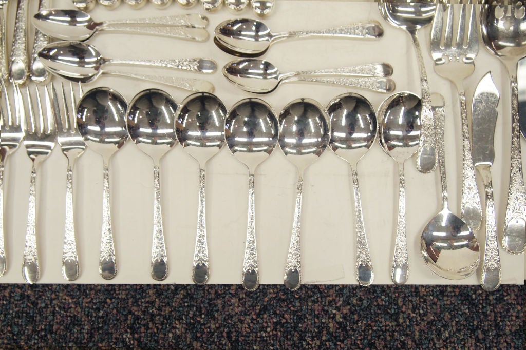 Flatware Sterling Silver Setting for Eight by Birks, Canada 3