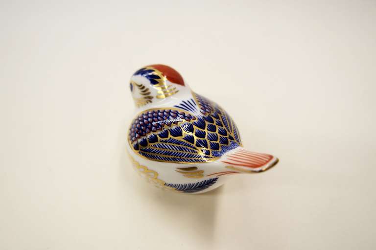 20th Century Royal Crown Derby Paperweight  'Goldcrest'