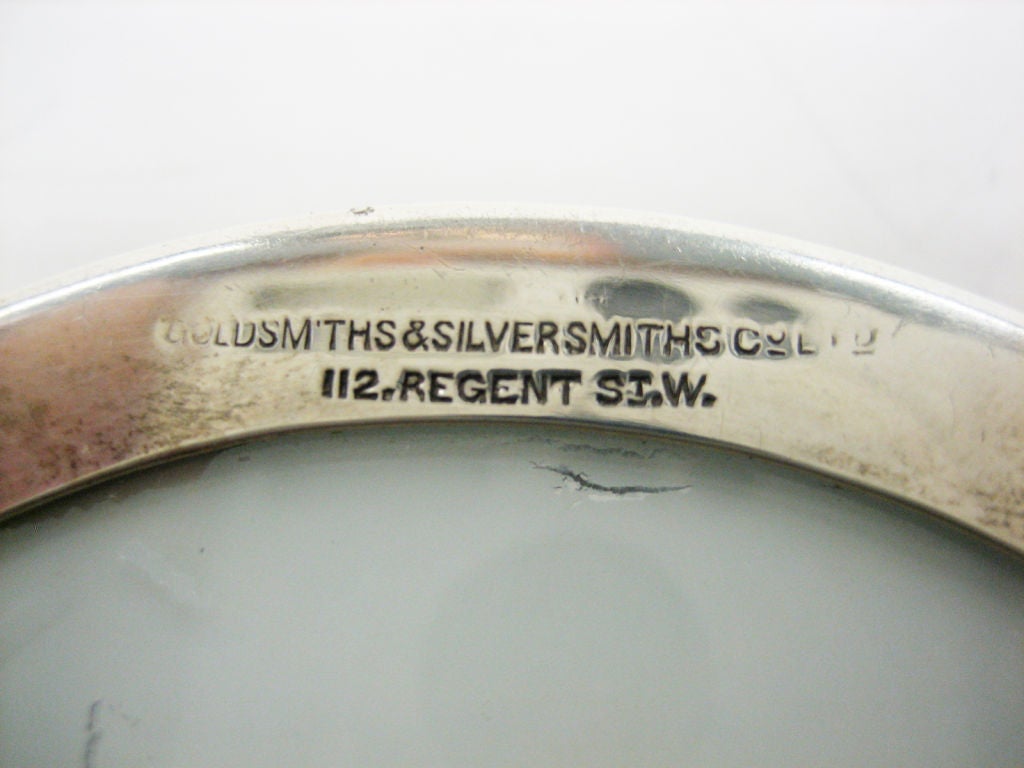 Mid-20th Century Sterling Silver & Enamel 'Bobby' Ashtray.