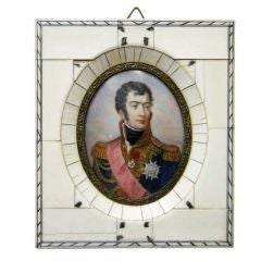 Miniature Painting of a early 19th century General