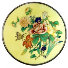 A Japanese Cloisonne Charger.  Signed.