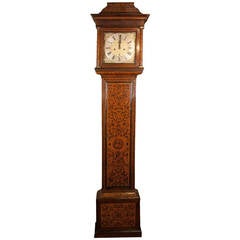 Queen Anne London Made Longcase Clock in a Marquetry Case