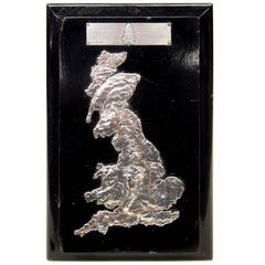 Used M.C.C. Triple Award Winner for 1934 Sterling Silver Map and Route