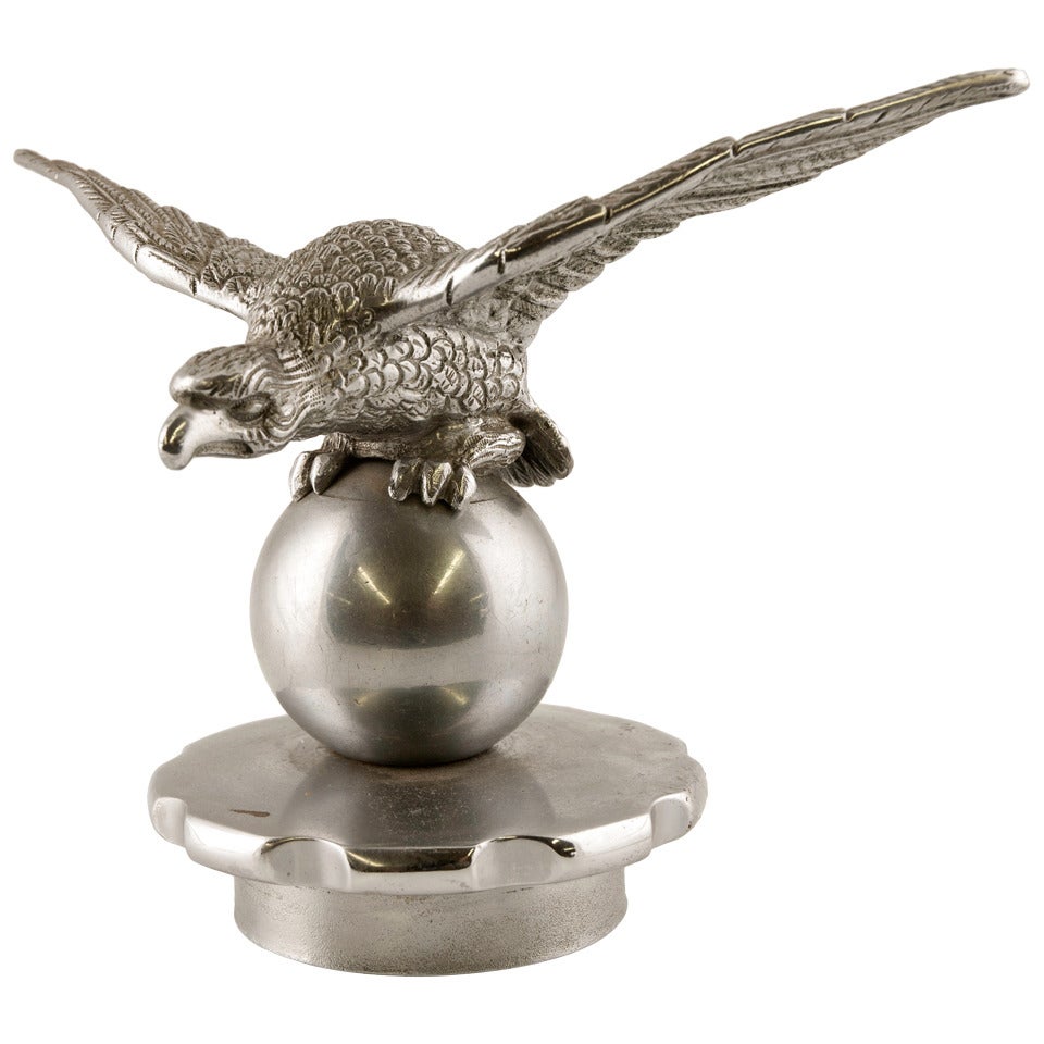 Art Deco Eagle Radiator Cap Car Mascot For Sale