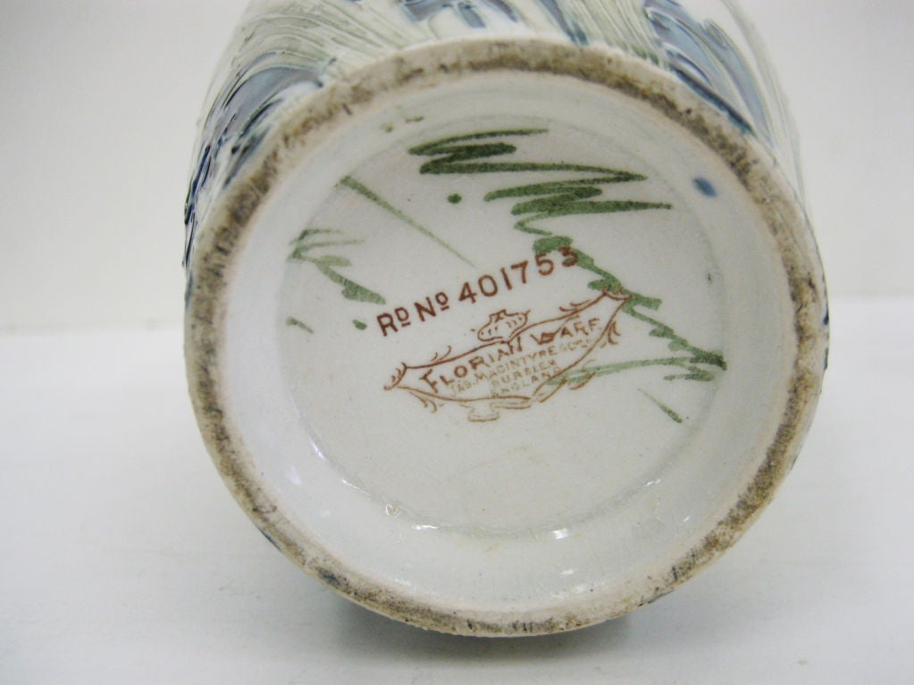 English Pair of Moorcroft Florian Ware Poppy Vases