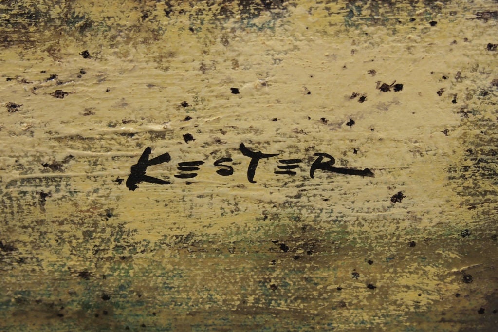 'Back from the Races' Oil Painting by Lenard Kester