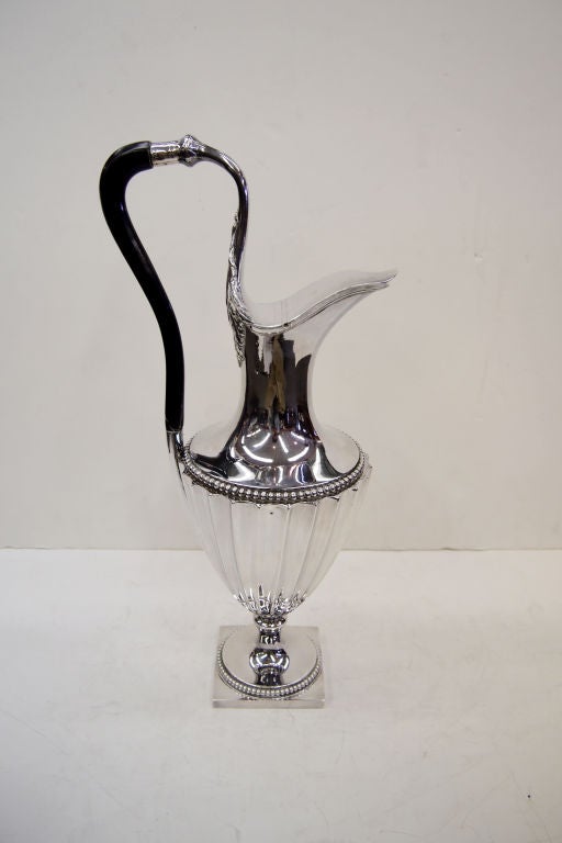 French Empire Elegant Extra  Large Silver (.800) Wine Jug