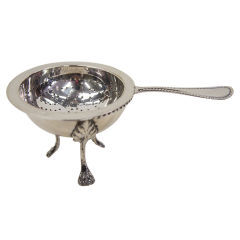 Dutch Silver (.833) Tea Strainer On Stand