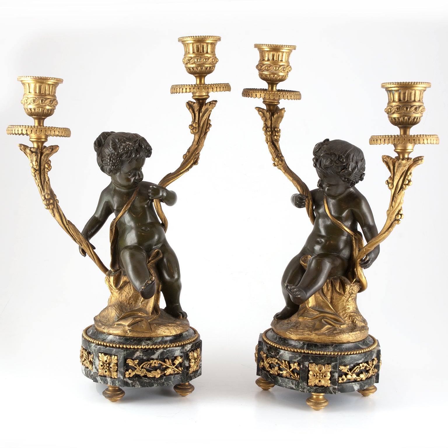 Pair of Candelabrum Signed Clodion Circa 1900