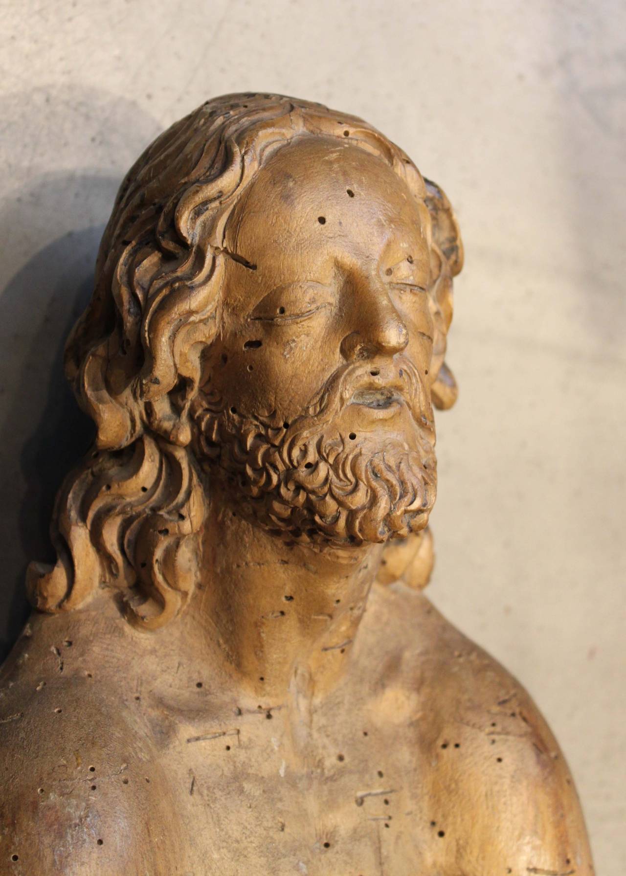 Carved Wood Carving of Christ