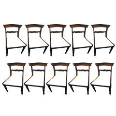 Set of ten Rosewood William 1V chairs