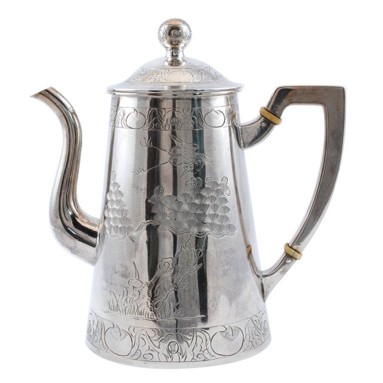 Chinese Export Silver Coffee-Pot