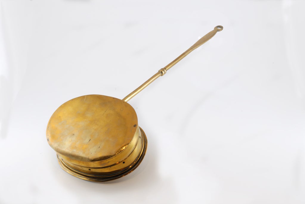 English Antique brass Chestnut roaster