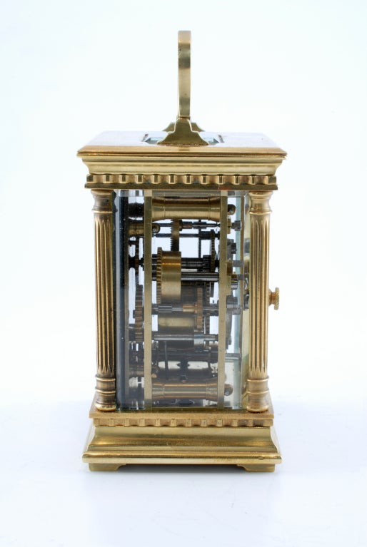 Tiffany carriage-clock in original case and with alarm 1
