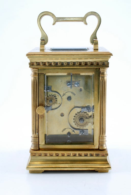 Tiffany carriage-clock in original case and with alarm 2