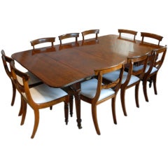 Regency Period dining-table and ten chairs