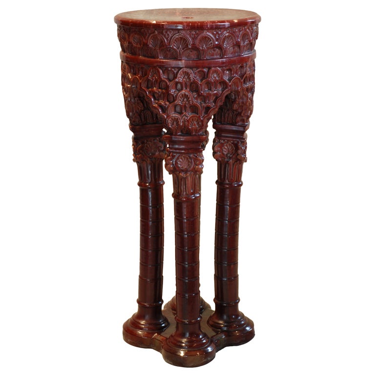 French Majolica plant stand