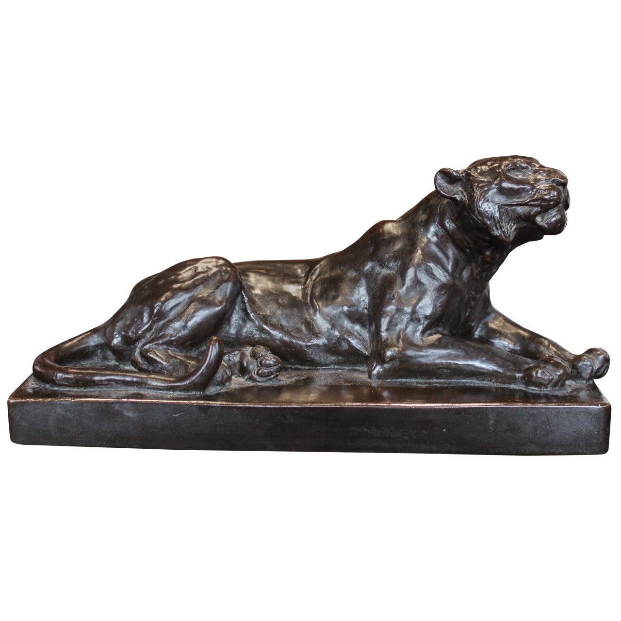 Bronze Tiger Sculpture For Sale