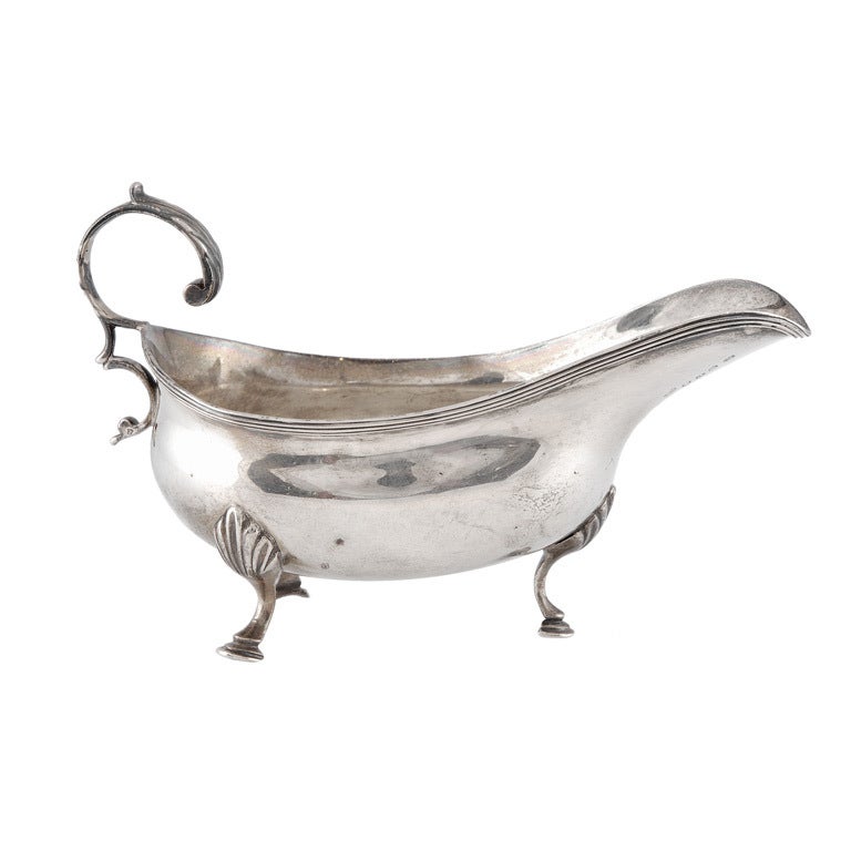 George III Silver Sauce Boat PB/AB For Sale