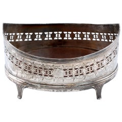 Antique Hester Bateman 18th Century sterling oval coaster.