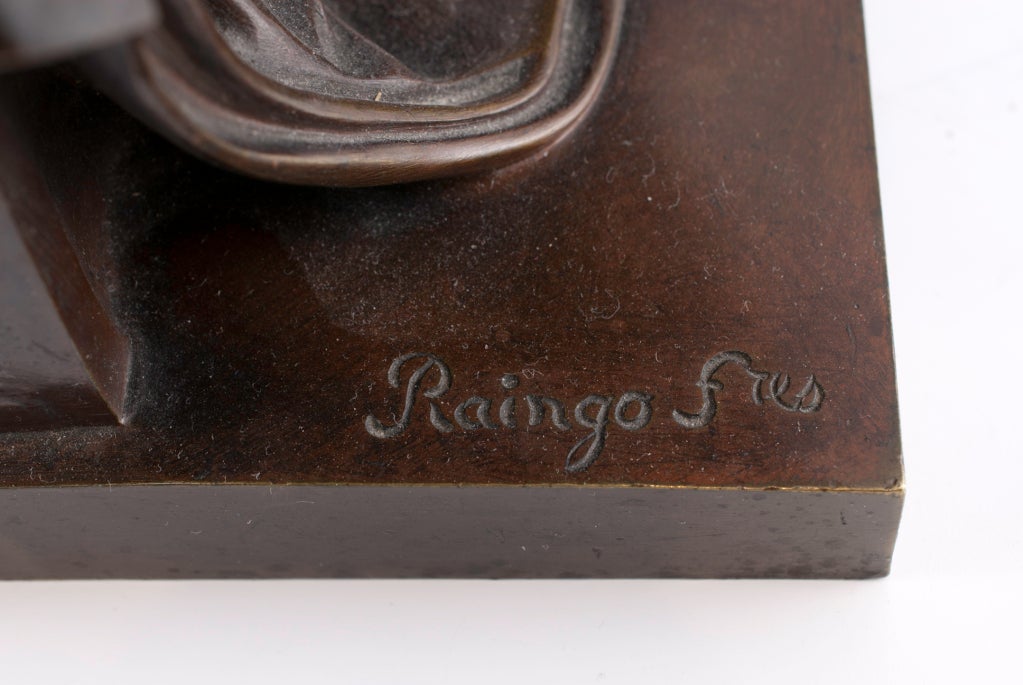 Italian Antique Bronze with Foundry Mark and Signature