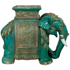 ceramic elephant tables Chinese ceramic elephant table