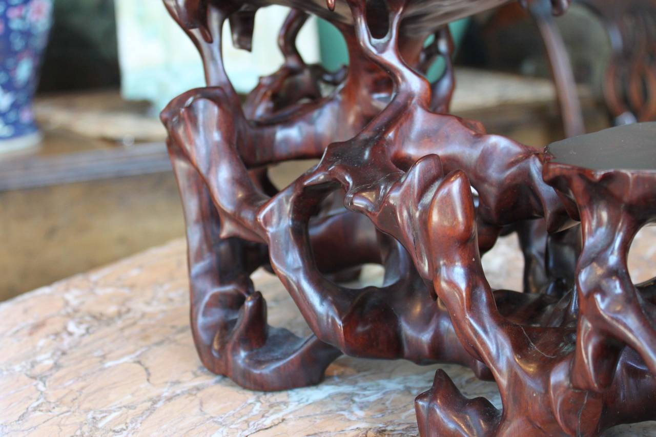 Wood Chinese Root Stand For Sale
