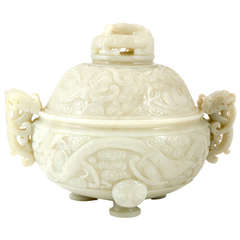 Jade Lidded Urn