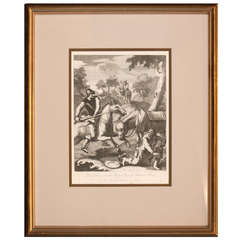 Engraving of Scene from Don Quixote