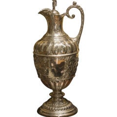 Antique Extra large Sterling Jug. Sheffield Sterling 19th C.