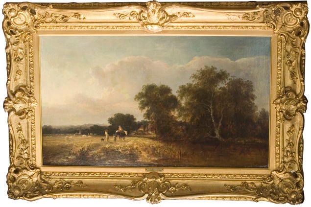 Oil on canvas. Landscape by G.A.WILLIAMS