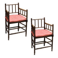 Pair of Bobbin chairs. C1860
