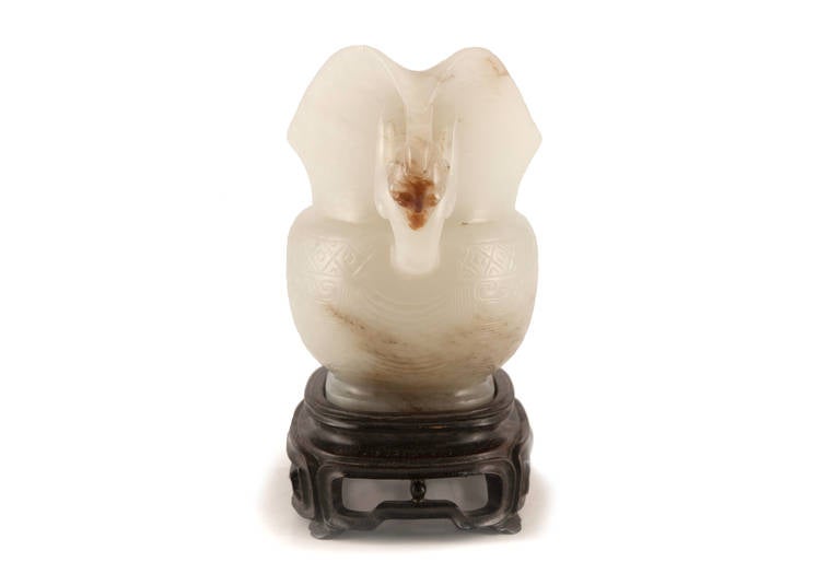 Chinese Qing Dynasty Russet Jade Libation Cup