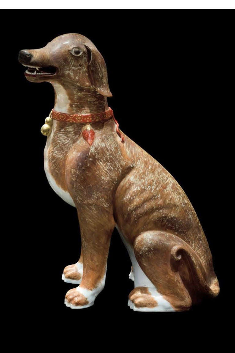 Important lifesize Chinese Qianlong period (1735-1796) Hound.
Provenance: Art Gallery of Greater Victoria. (On loan from a Private collection).
Panache antiques.