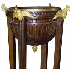 Napoleonic 'jardiniere' with gilt-bronze roosters C1815