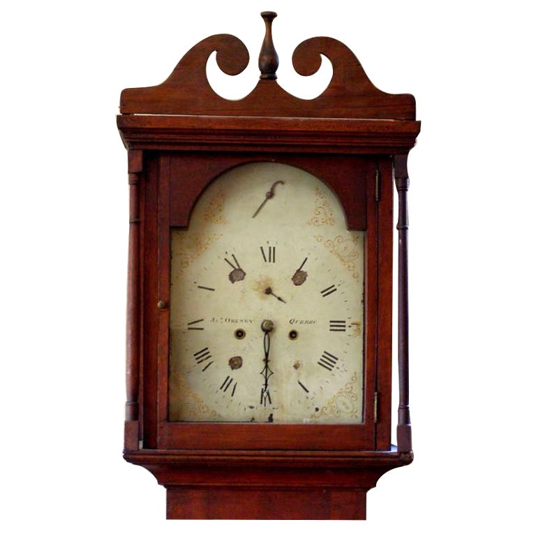 Canadian Longcase Clock By James Orkney at 1stdibs
