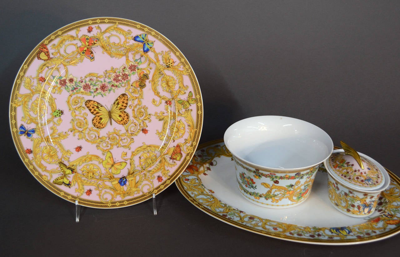 German Le Jardin de Versace China Dinnerware Set