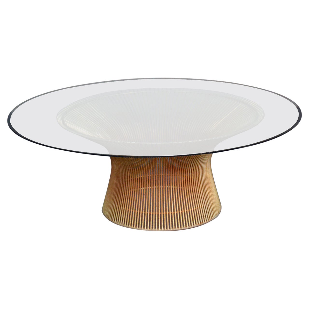 Warren Platner Coffee Table with Glass Top