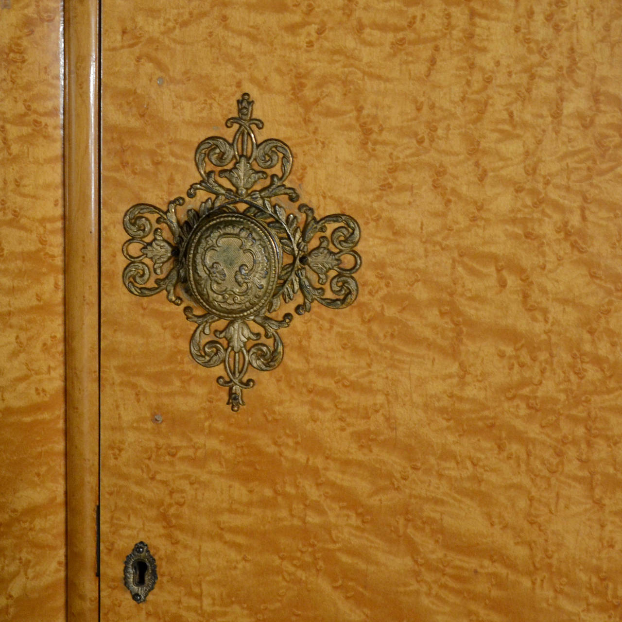 Mid-20th Century Mid-Century Bird's-Eye Maple Armoire