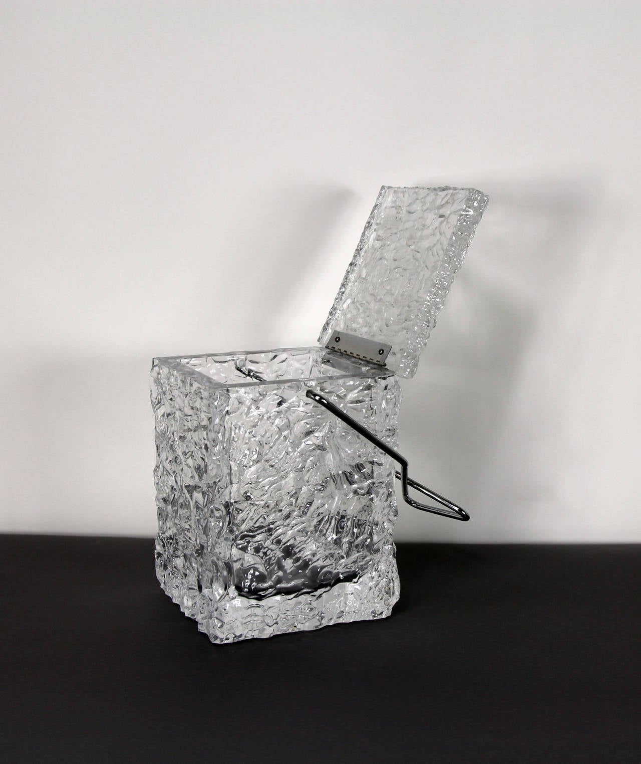Mid-20th Century Lucite Ice Bucket by Wilardy