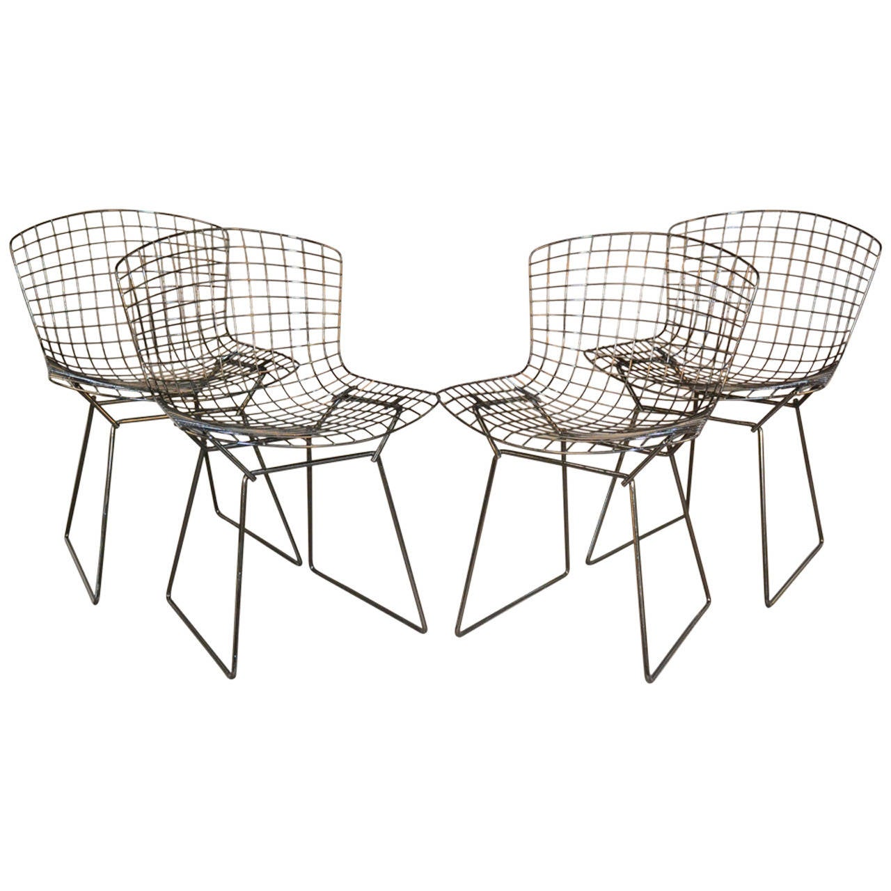 Harry Bertoia for Knoll dining chairs, 1970s