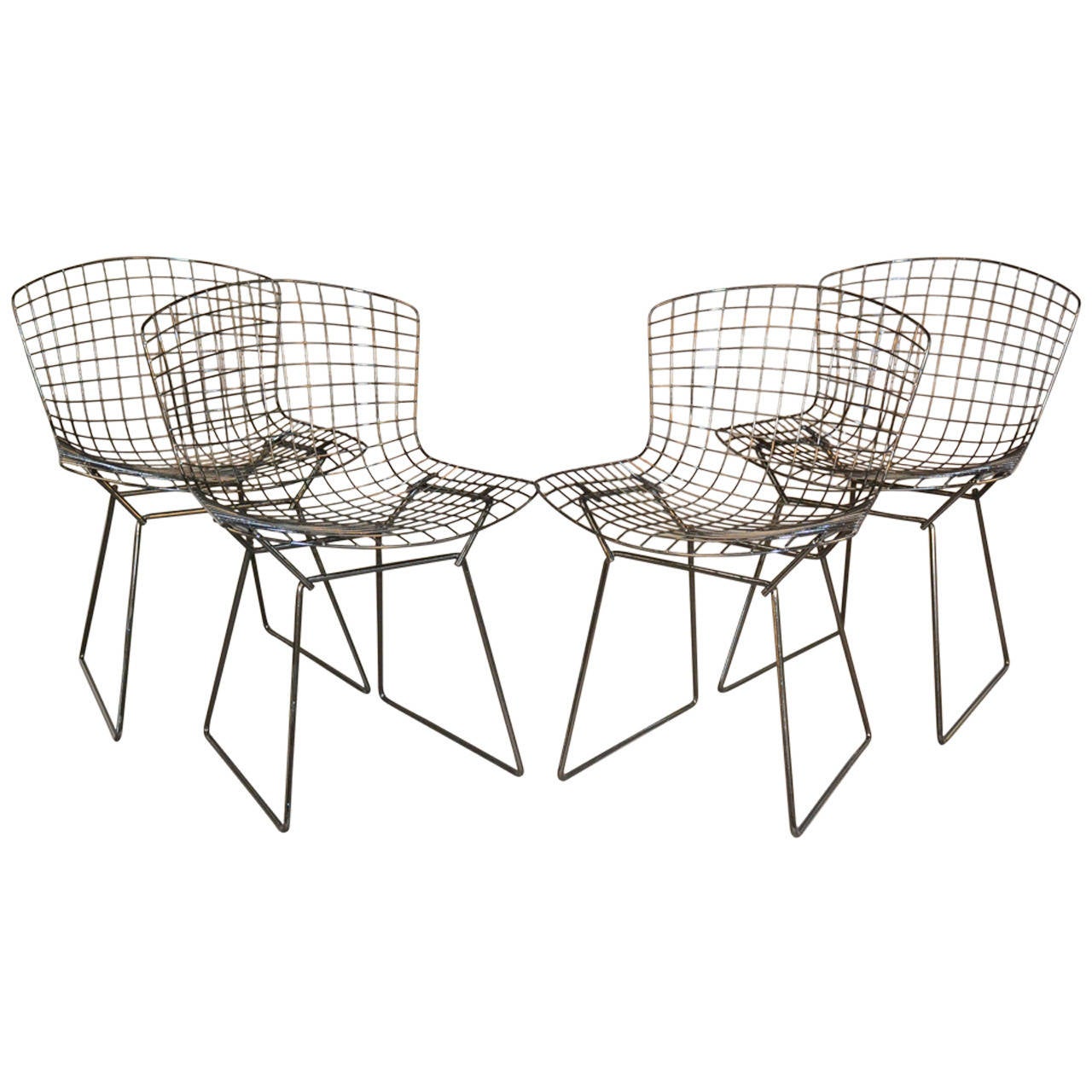 Harry Bertoia for Knoll dining chairs, 1970s